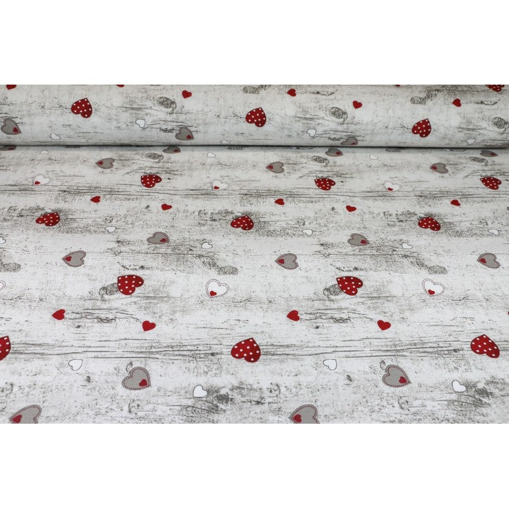 Tovaglia in Cotone Cuori di Legno