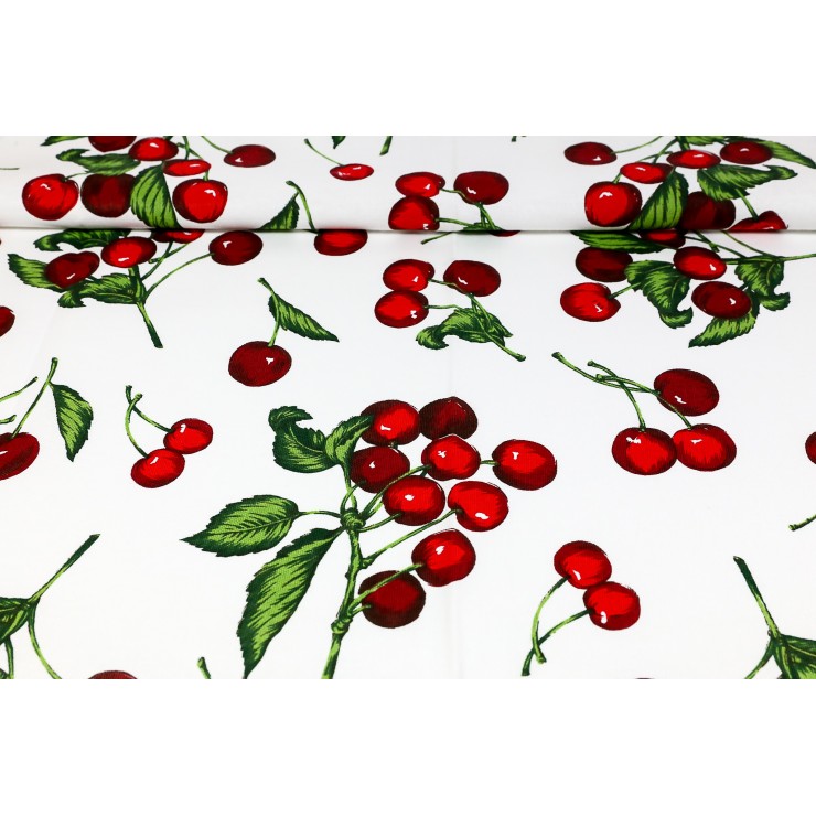 Tovaglia in Cotone Panama Ciliegie