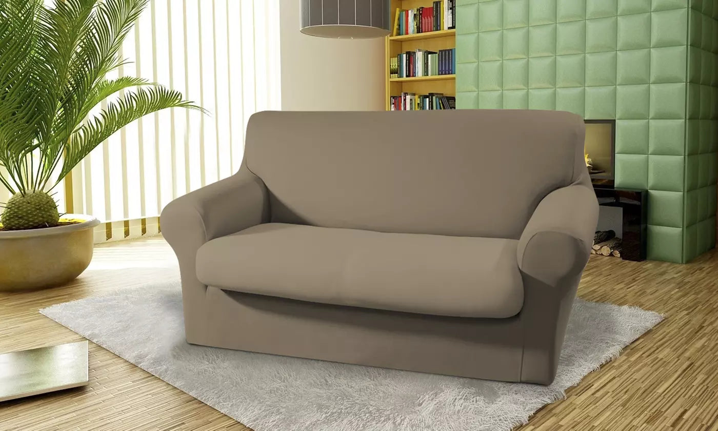 Copridivano elasticizzato in tessuto elasticizzato