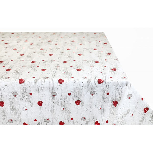 Tovaglia in Cotone Cuori di Legno