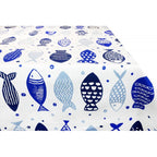 Tovaglia in Cotone Pesce Azzurro