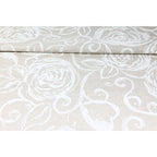 Tovaglia in Cotone Peonie bianco