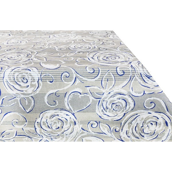 Tovaglia in Cotone Peonie blu