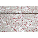 Tovaglia in Cotone Peonie rosso